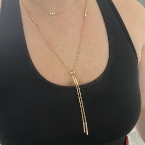 Adjustable rose gold Kendra Scott necklace